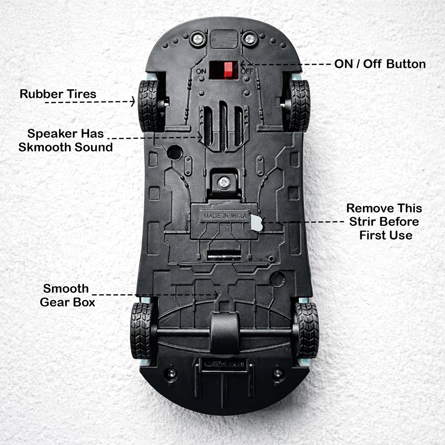Smiley Push & Go Toy Car for Kids | Durable Fun Play Car – Pink