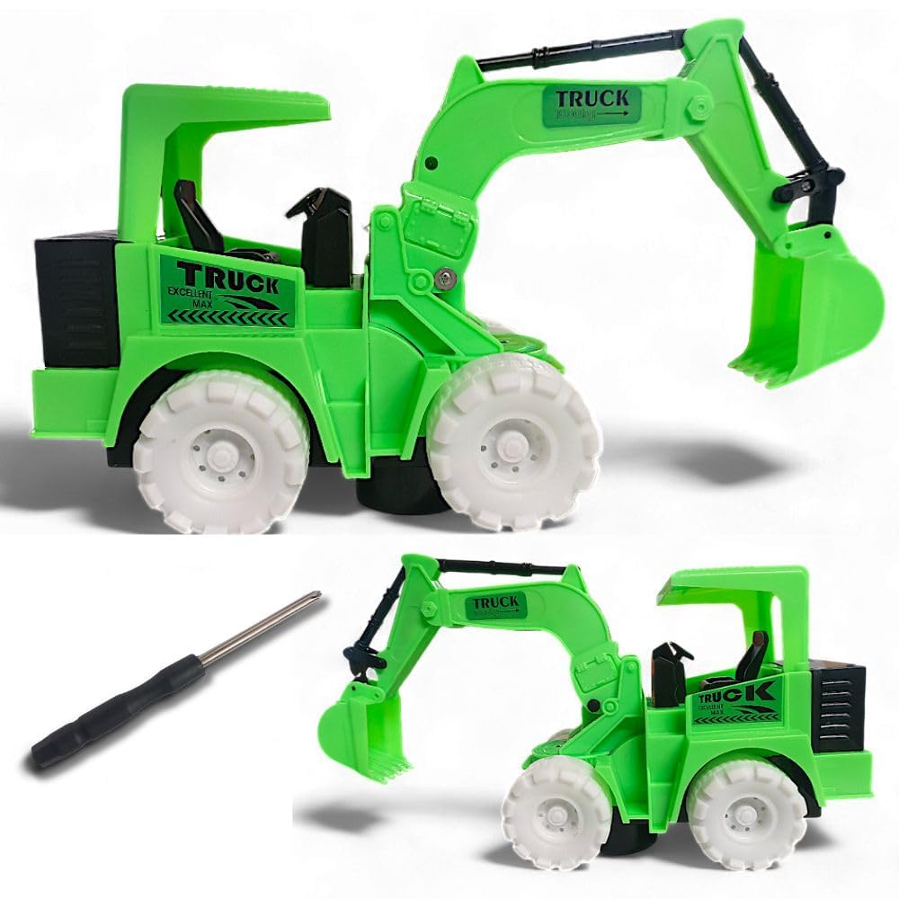 JCB Battery Operated with Lights and Music for Boys Girls & Kids Fun Friction Toy (8031)