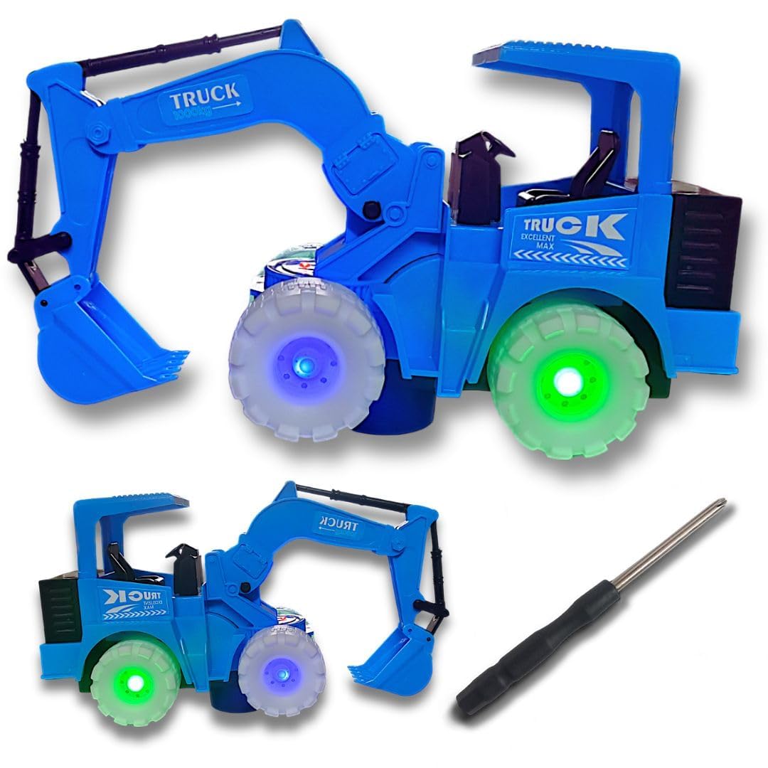 JCB Battery Operated with Lights and Music for Boys Girls & Kids Fun Friction Toy (8031)