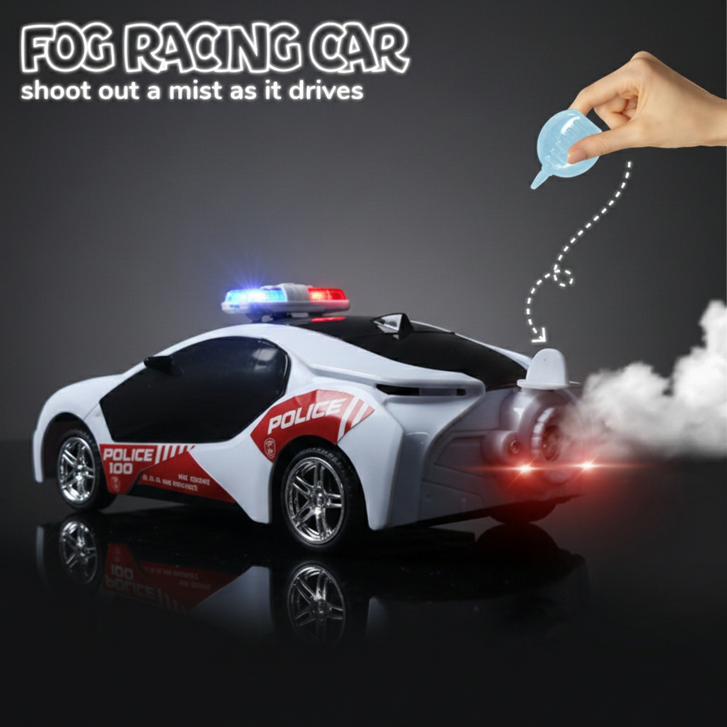 Police Remote Control Car for Kids | Rechargeable High-Speed RC Police Car In Red