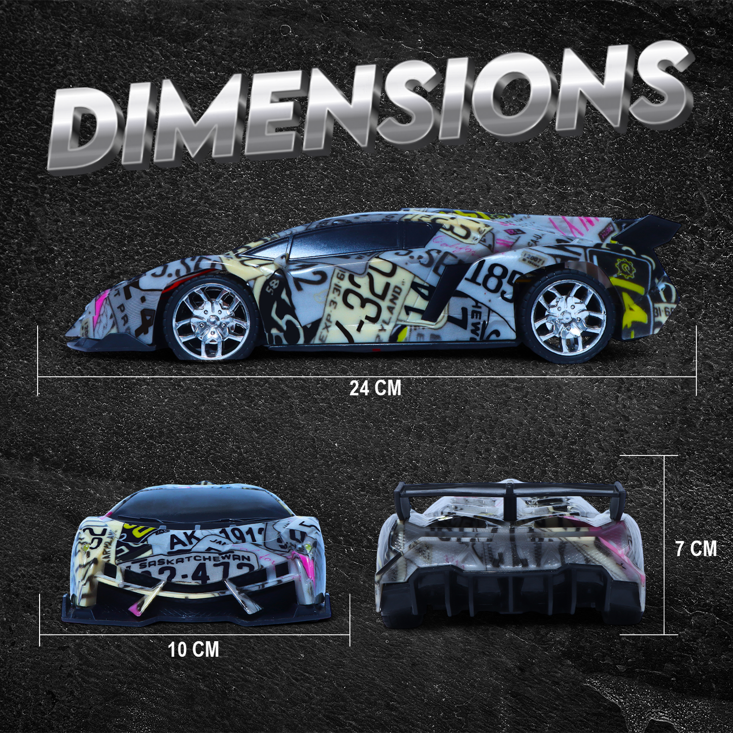 Brant Aqua Blue RC Sports Car for Kids | High-Speed Rechargeable Toy – Sleek