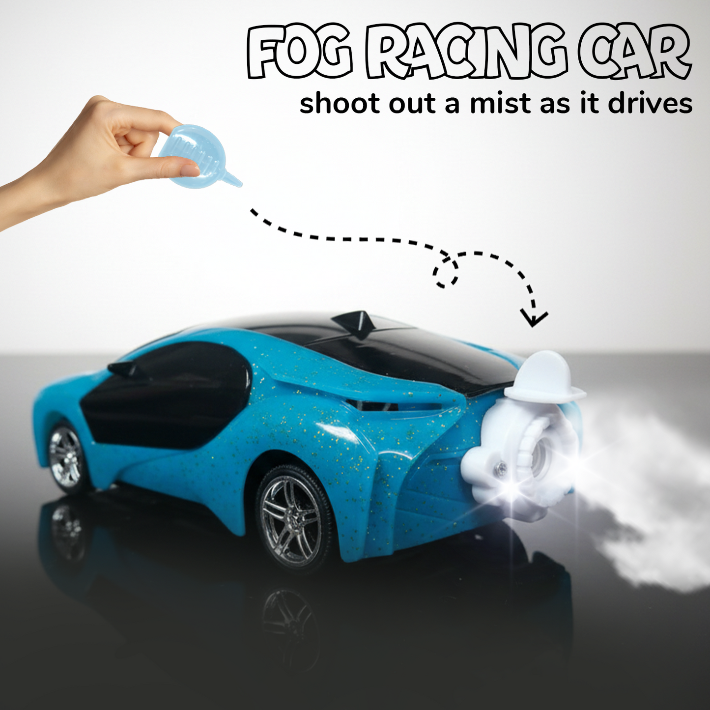 3D Metallic Sparkling Remote Control Car for Kids | High-Speed Rechargeable RC Car