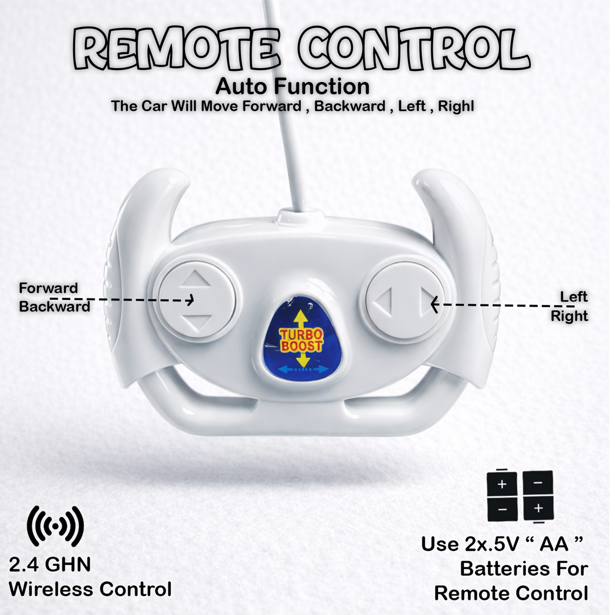 Police Remote Control Car for Kids | Rechargeable High-Speed RC Police Car In Red