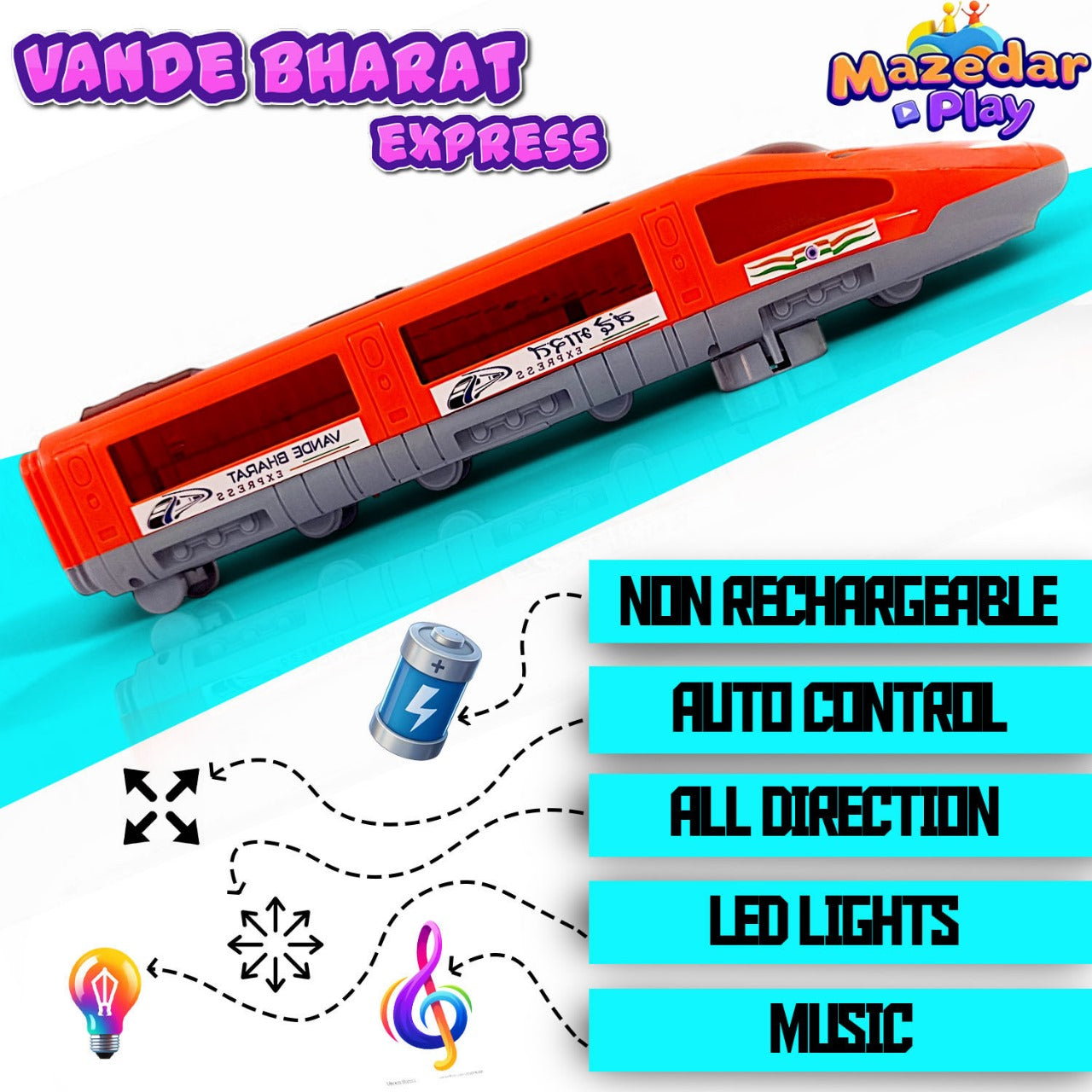 fast train vandhe bharat toys red