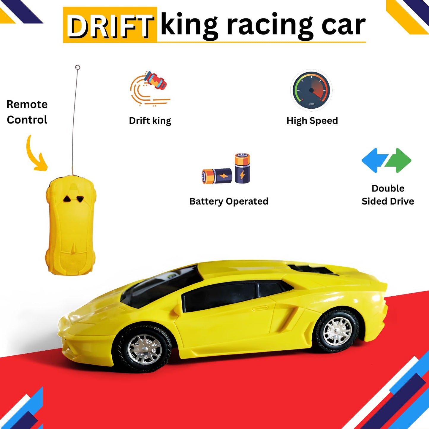 Lamborghini Car Toy ā Drift King Remote Control Racing Car (555)