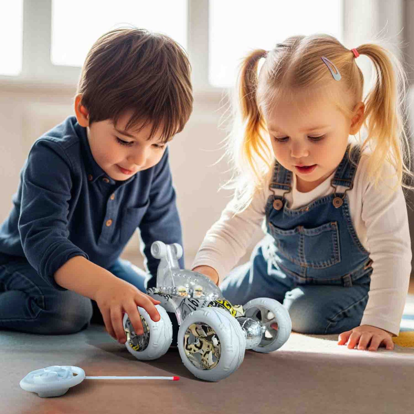 Hydro 360° Rotating RC Stunt Car for Kids | Rechargeable High-Speed Remote Control Car – Symmetric Design