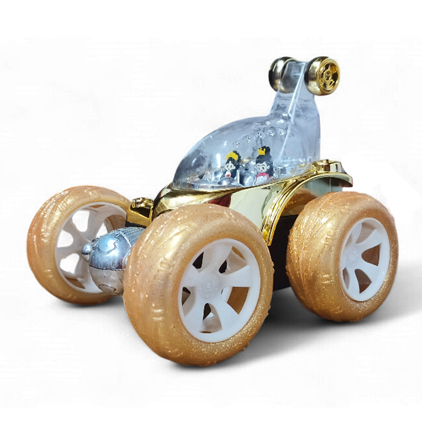 Royal RC Stunt Car for Kids | Rechargeable High-Speed Remote Control Car with LED Lights – Yellow