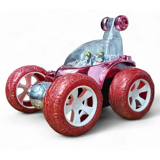 Royal RC Stunt Car for Kids | Rechargeable High-Speed Remote Control Car with LED Lights – Red