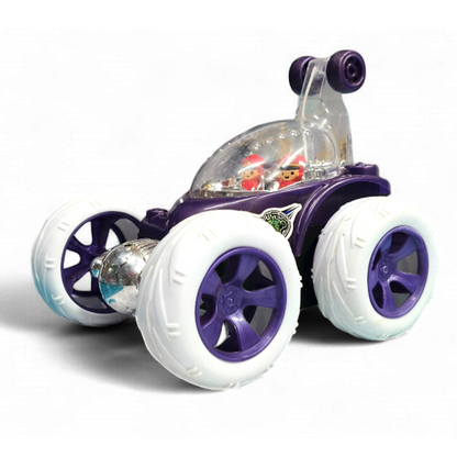 Foggy 360° Rotating RC Stunt Car for Kids | Rechargeable High-Speed Remote Control Car – Purple