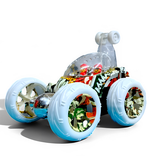 Hydro 360° Rotating RC Stunt Car for Kids | Rechargeable High-Speed Remote Control Car – Cartoon Design