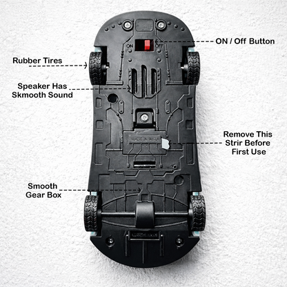 Police Push & Go Friction Toy Car for Kids | Durable Fun Play Car – Green