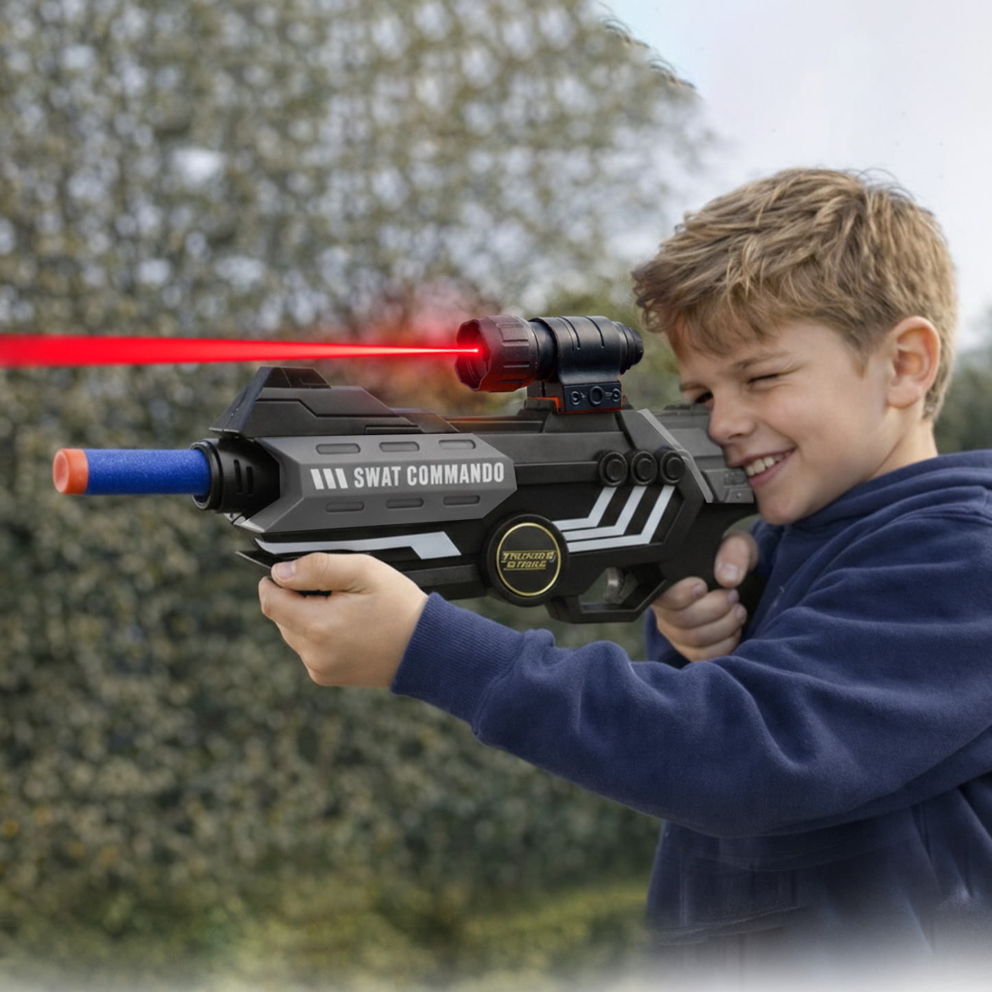 116M-Bullet Gun Toy - Safe Plastic Gun with 10 Bullets, Effective Range of 40 Feet, Ideal for Kids Above 3 Years, BIS Approve- (Black)