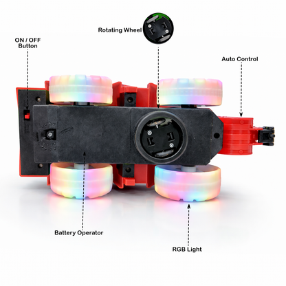 Kids Toy Excavator Truck | Red Construction Digger with Moving Arm – Fun Interactive Play Vehicle