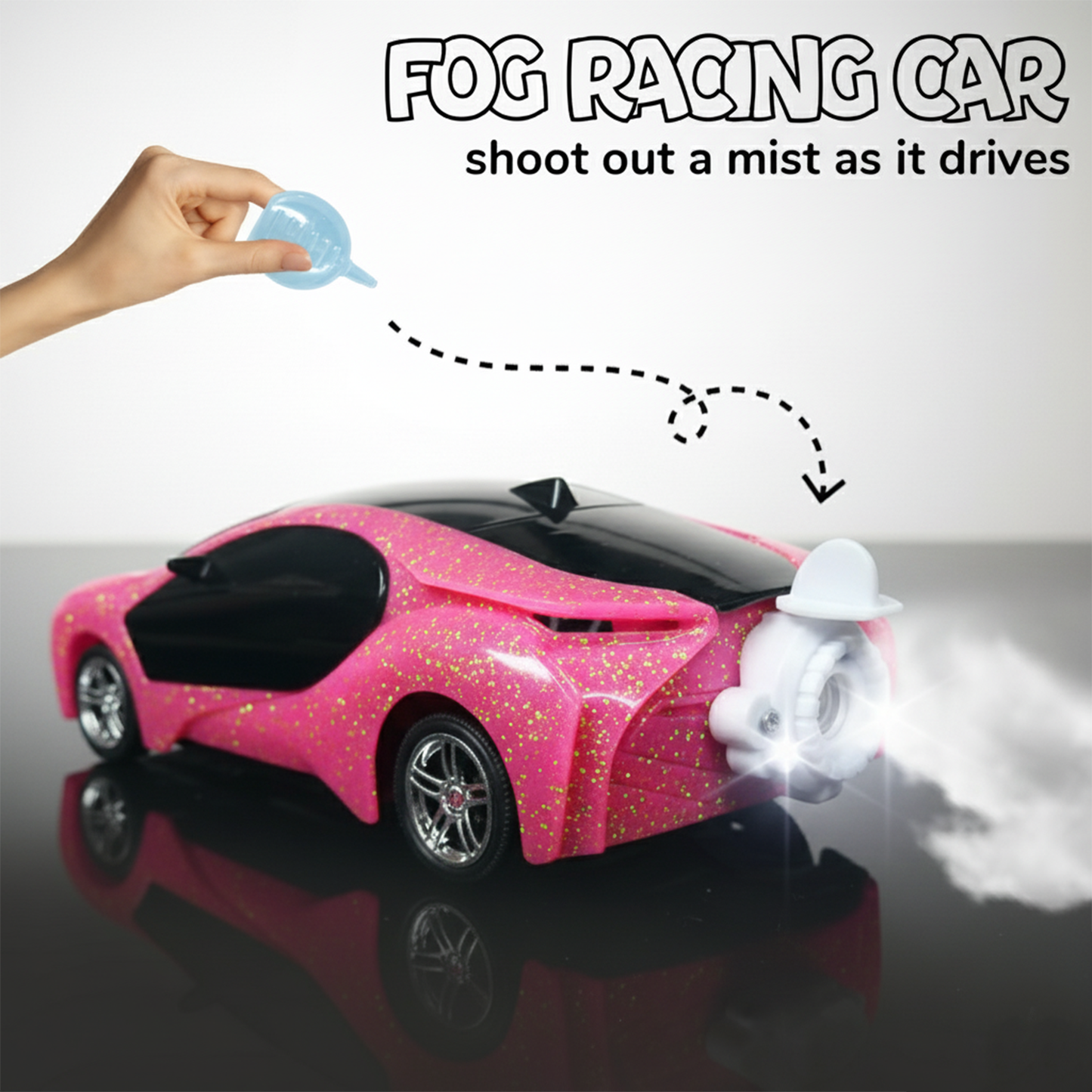 3D Metallic Sparkling RC Car for Kids – High-Speed Rechargeable Remote Control Car