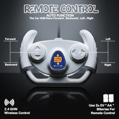 3D Metallic Sparkling Remote Control Car for Kids | High-Speed Rechargeable RC Car