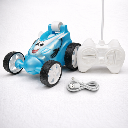 Small Stunt RC Car for Kids | Rechargeable High-Speed Remote Control Car – Glassy Blue