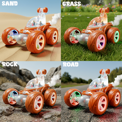 Flash RC Car for Kids | High-Speed Rechargeable Remote Control Car In Orange