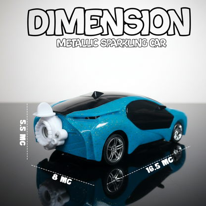 3D Metallic Sparkling Remote Control Car for Kids | High-Speed Rechargeable RC Car