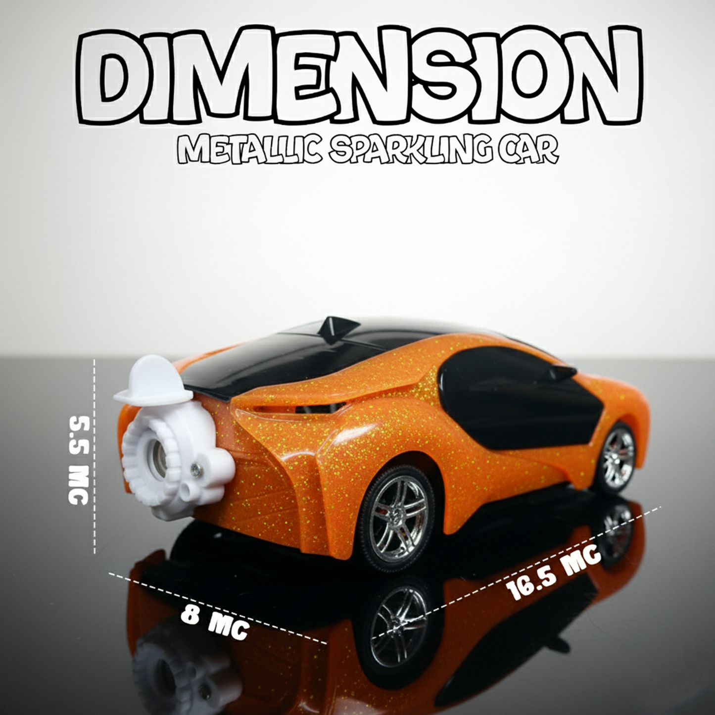 3D Metallic Sparkling RC Car for Kids – High-Speed Rechargeable Remote Control Car