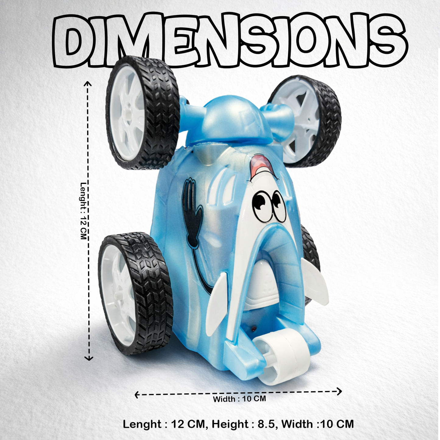 Small Stunt RC Car for Kids | Rechargeable High-Speed Remote Control Car – Glassy Blue