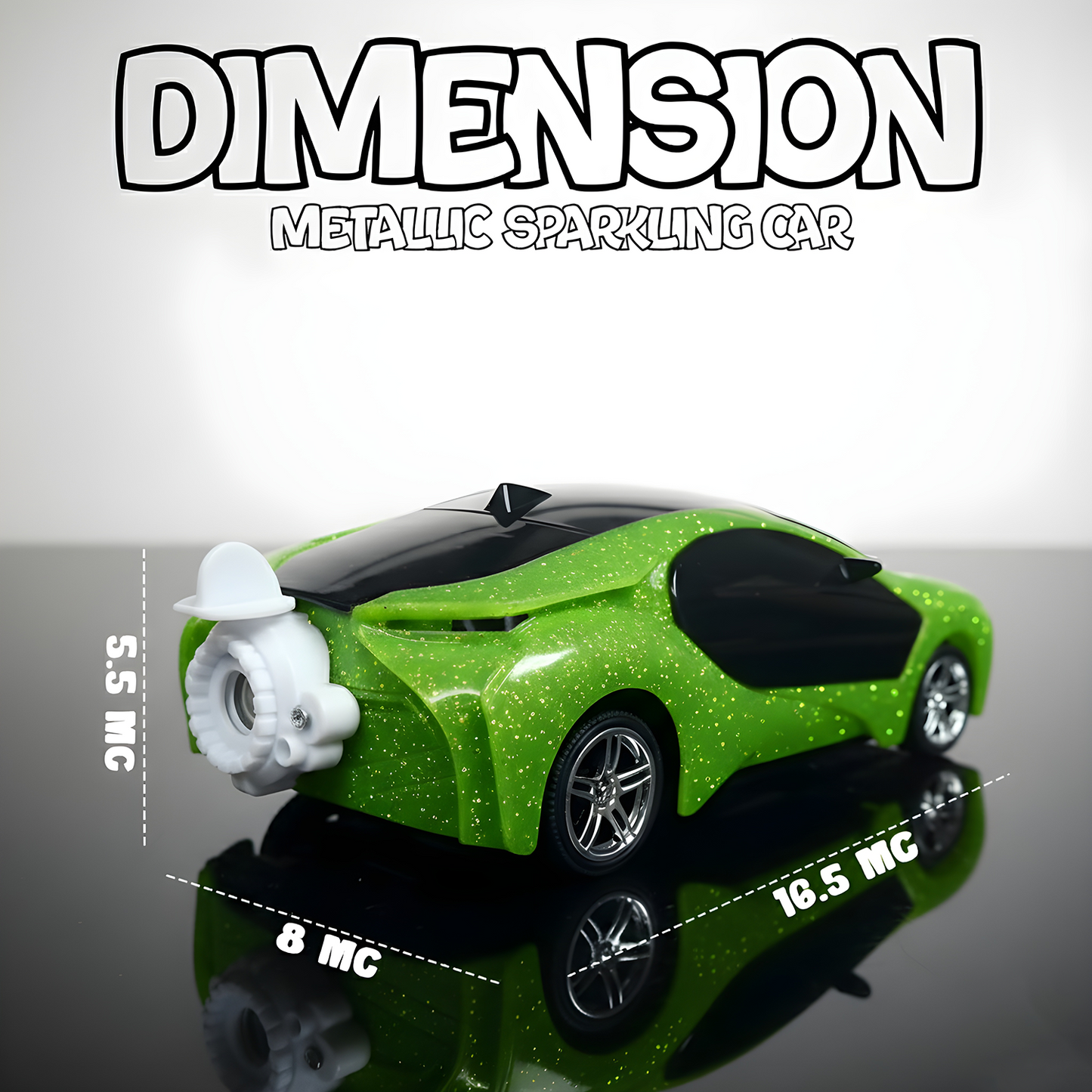 3D Metallic Sparkling RC Car for Kids – High-Speed Rechargeable Remote Control Car