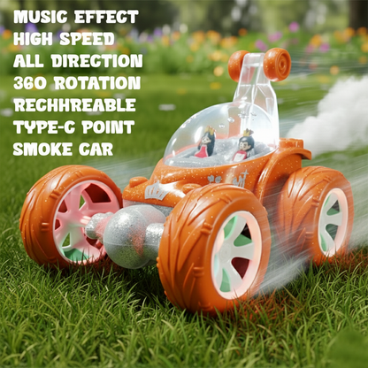 Flash RC Car for Kids | High-Speed Rechargeable Remote Control Car In Orange