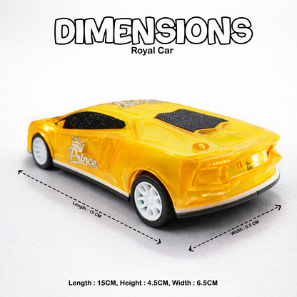 Translucent Neon Yellow Glitter RC Sports Car for Kids | High-Speed Rechargeable Toy