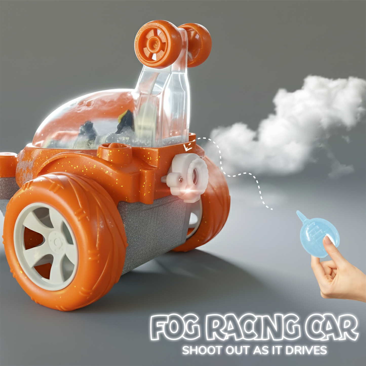 Flash RC Car for Kids | High-Speed Rechargeable Remote Control Car In Orange