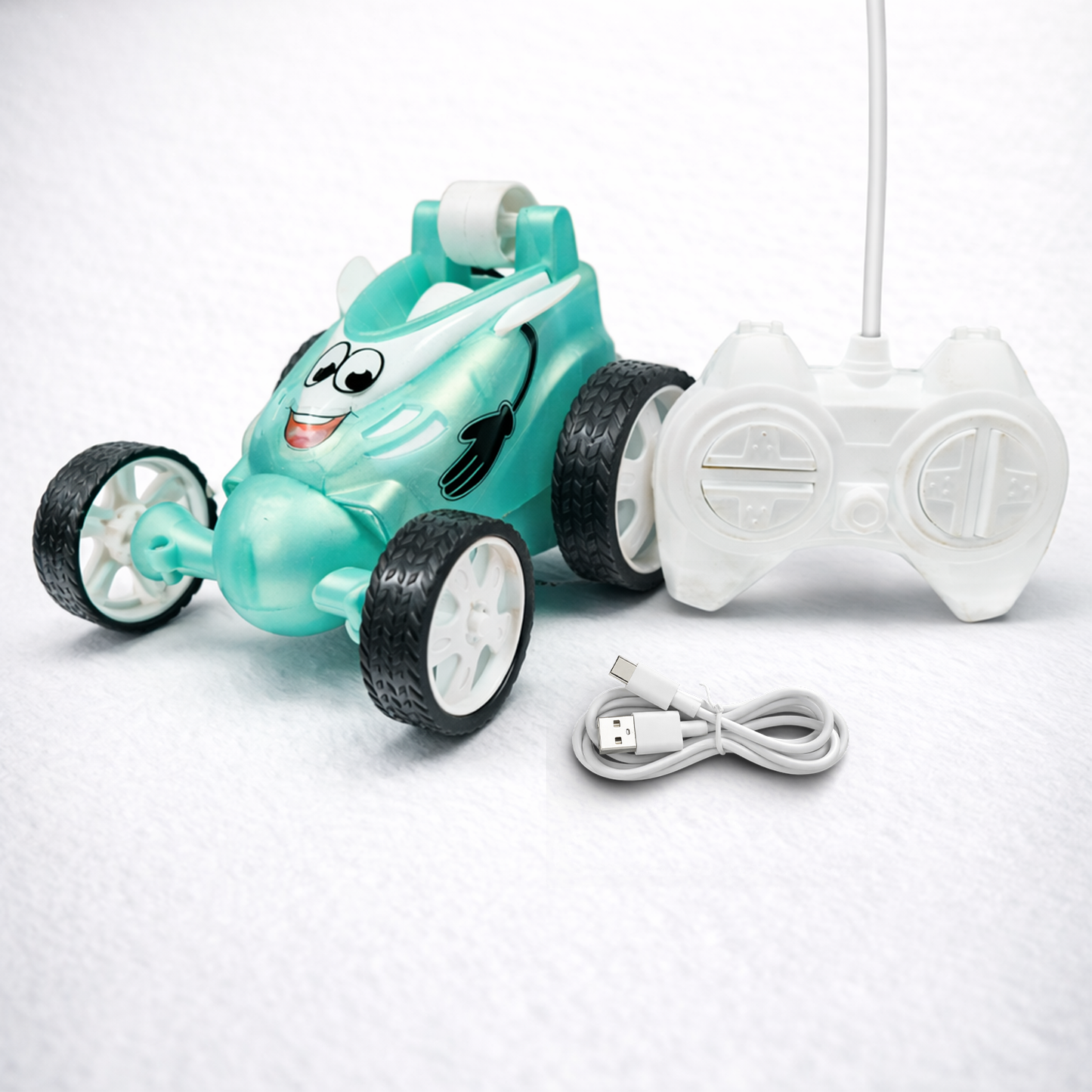 Small Stunt RC Car for Kids | Rechargeable High-Speed Remote Control Car – Glassy Green