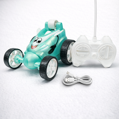 Small Stunt RC Car for Kids | Rechargeable High-Speed Remote Control Car – Glassy Green