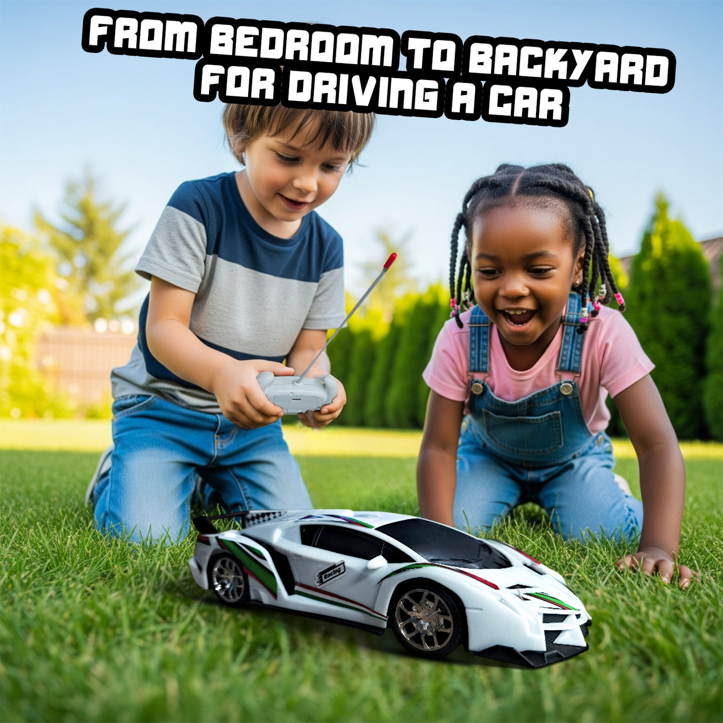 High-Speed RC Racing Car for Kids | Rechargeable Remote Control Sports Car