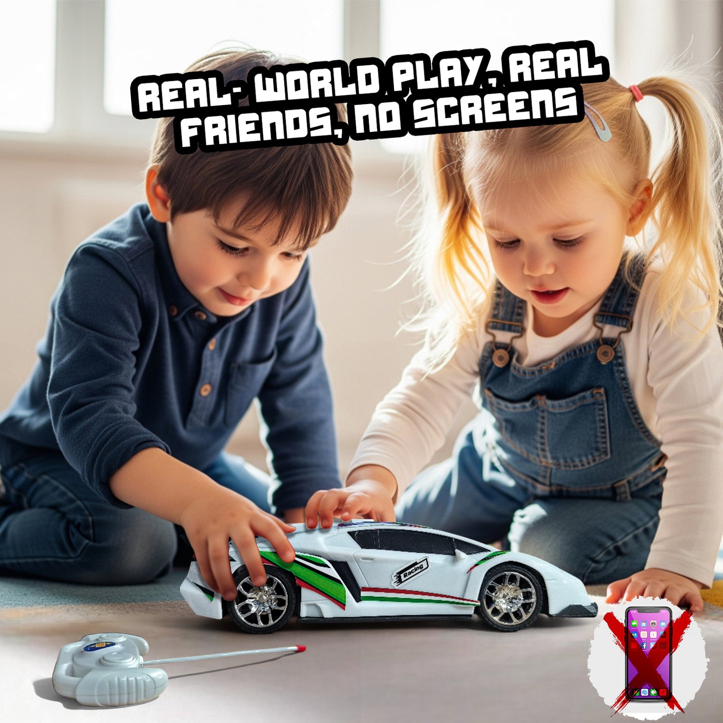High-Speed RC Racing Car for Kids | Rechargeable Remote Control Sports Car