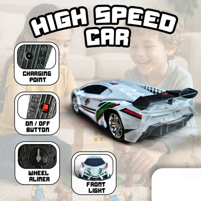 High-Speed RC Racing Car for Kids | Rechargeable Remote Control Sports Car
