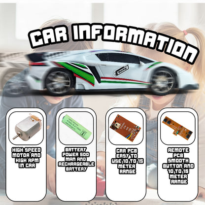 High-Speed RC Racing Car for Kids | Rechargeable Remote Control Sports Car
