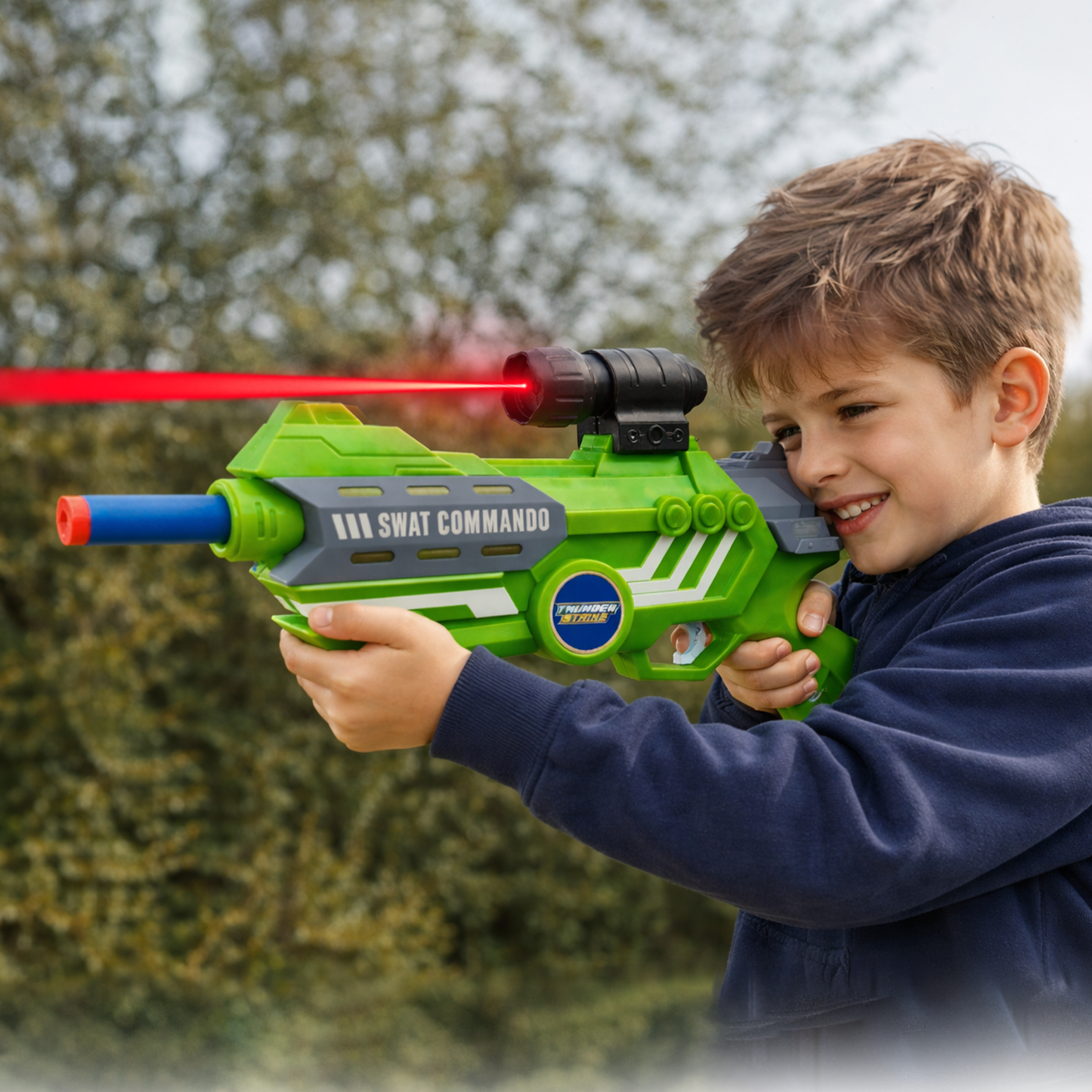 116M-Bullet Gun Toy - Safe Plastic Gun with 10 Bullets, Effective Range of 40 Feet, Ideal for Kids Above 3 Years, BIS Approve- (Green)