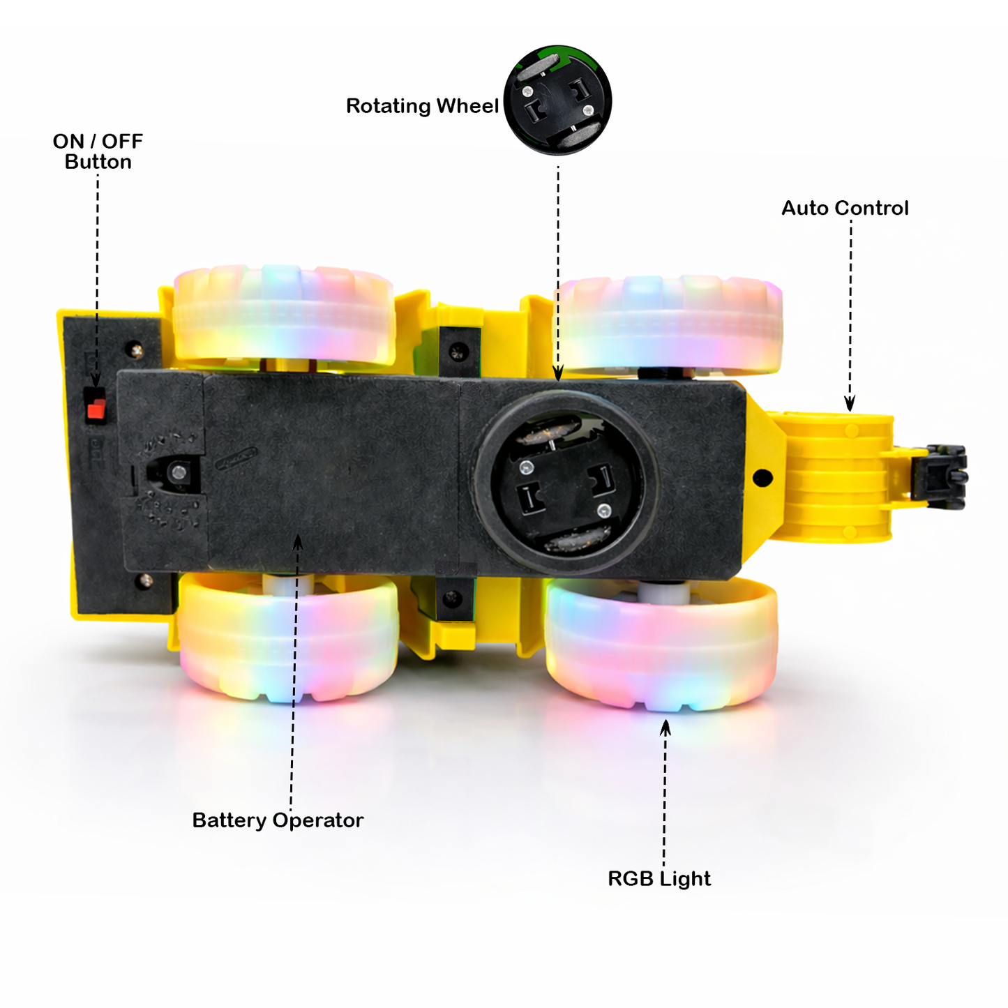 Yellow Toy Excavator Truck for Kids | Construction Digger Vehicle