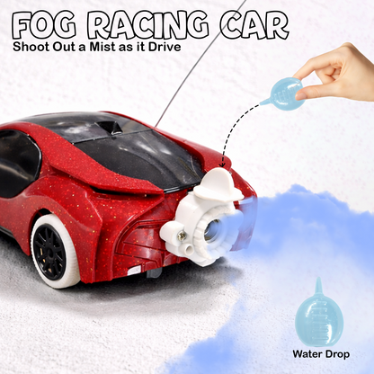 Remote Control 2 Way RC Car, Hgih Speed, Smoke Car, LED Light (Red)