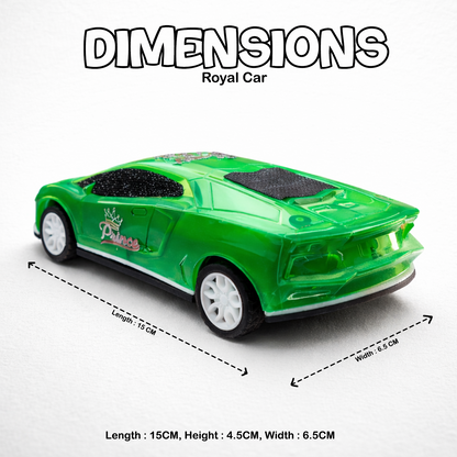 Translucent Neon Green Glitter RC Sports Car for Kids | High-Speed Rechargeable Supercar