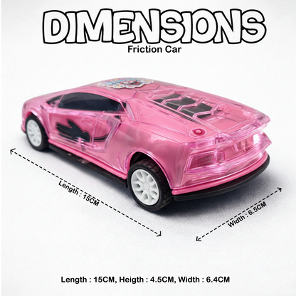 Smiley Push & Go Toy Car for Kids | Durable Fun Play Car – Pink