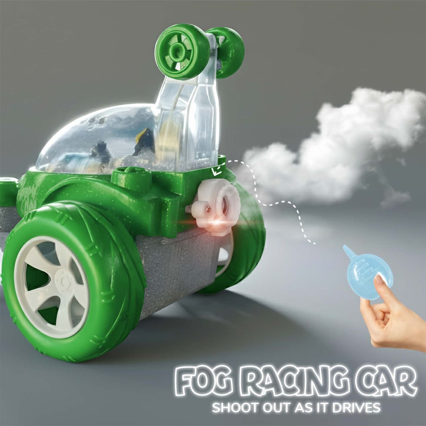 Flash RC Car for Kids | High-Speed Rechargeable Remote Control Car – Green