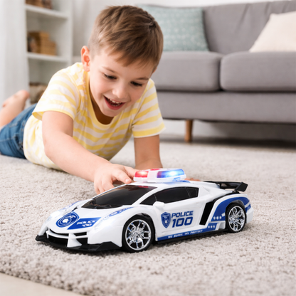 RC Police Car for Kids | Rechargeable Remote Control Car with Siren Lights