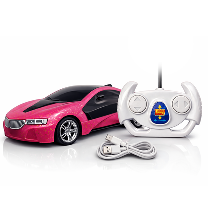 3D Metallic Sparkling RC Car for Kids – High-Speed Rechargeable Remote Control Car