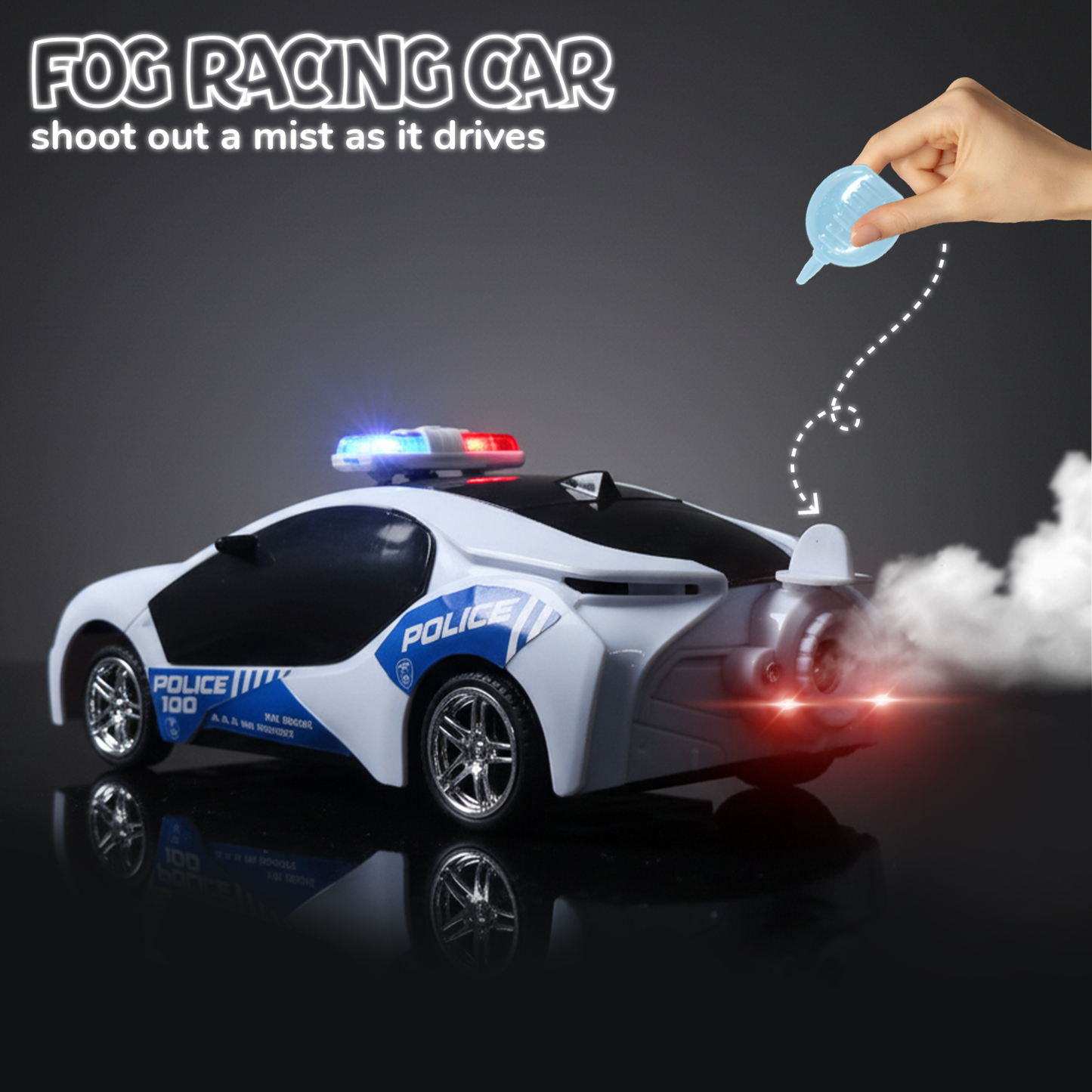Police Remote Control Car for Kids | Rechargeable High-Speed RC Police Car In Blue