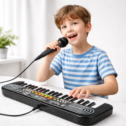 PS-430 Pianosing Keyboard With Mic, USB Power & Speaker Digital Portable Keyboard (37 Keys )