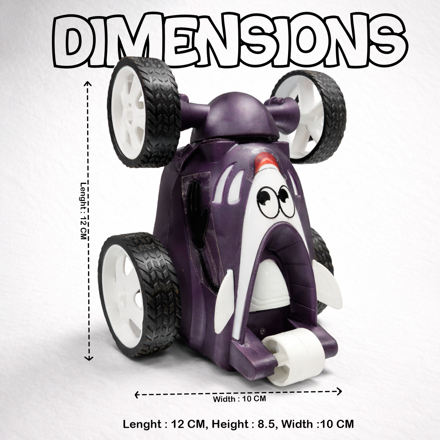 Small Stunt RC Car for Kids | Rechargeable High-Speed Remote Control Car – Glassy Purple