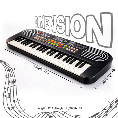 PS-430 Pianosing Keyboard With Mic, USB Power & Speaker Digital Portable Keyboard (37 Keys )