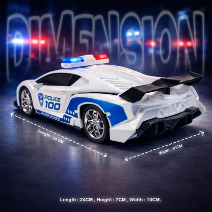 RC Police Car for Kids | Rechargeable Remote Control Car with Siren Lights