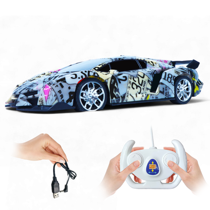 Brant Aqua Blue RC Sports Car for Kids | High-Speed Rechargeable Toy – Sleek