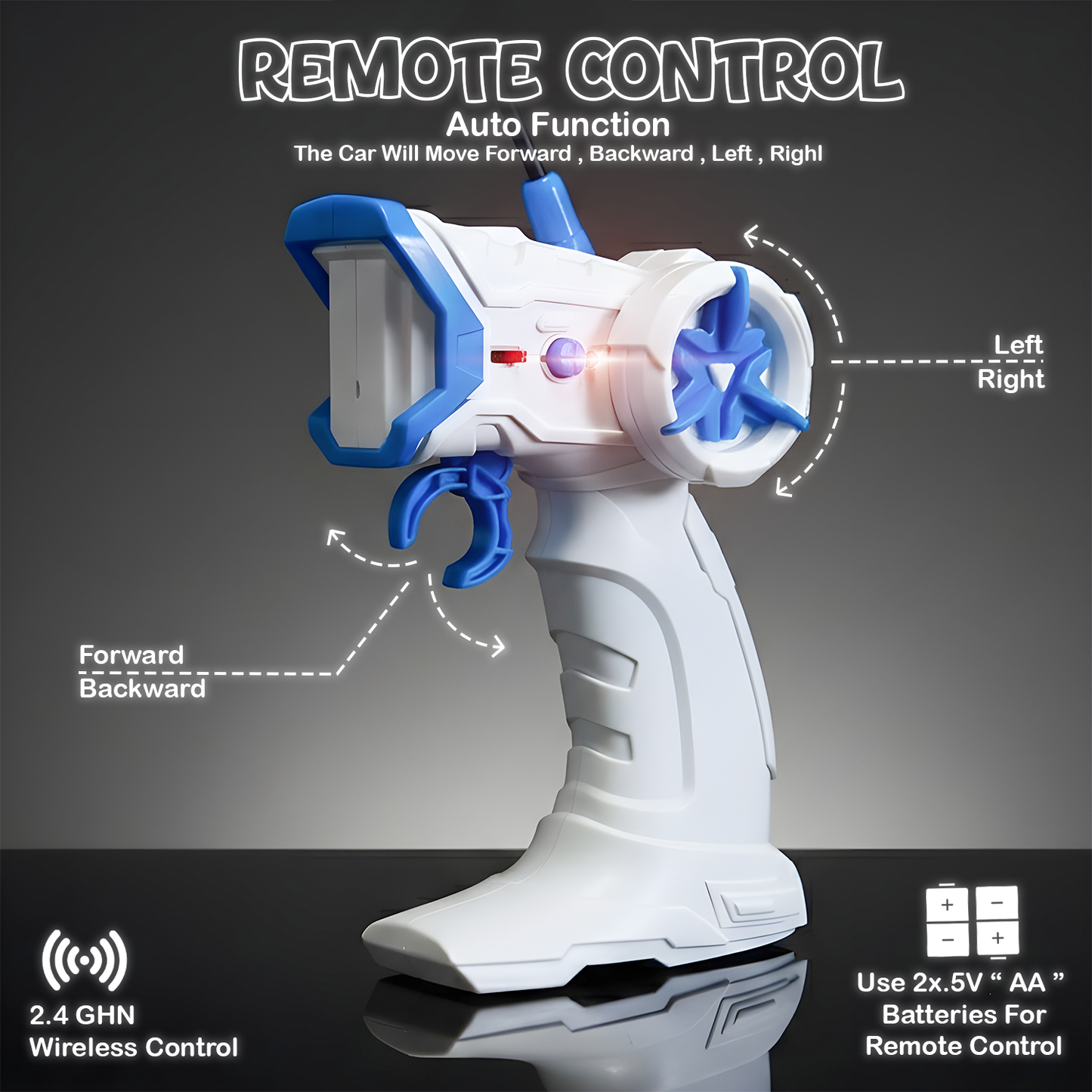 Police RC Stunt Car for Kids – 360° Rotation High-Speed Rechargeable Remote Control Car