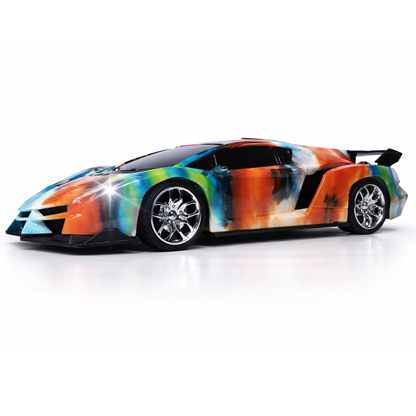 Vibrant Orange RC Sports Car for Kids | High-Speed Rechargeable Toy – Symmetric Design